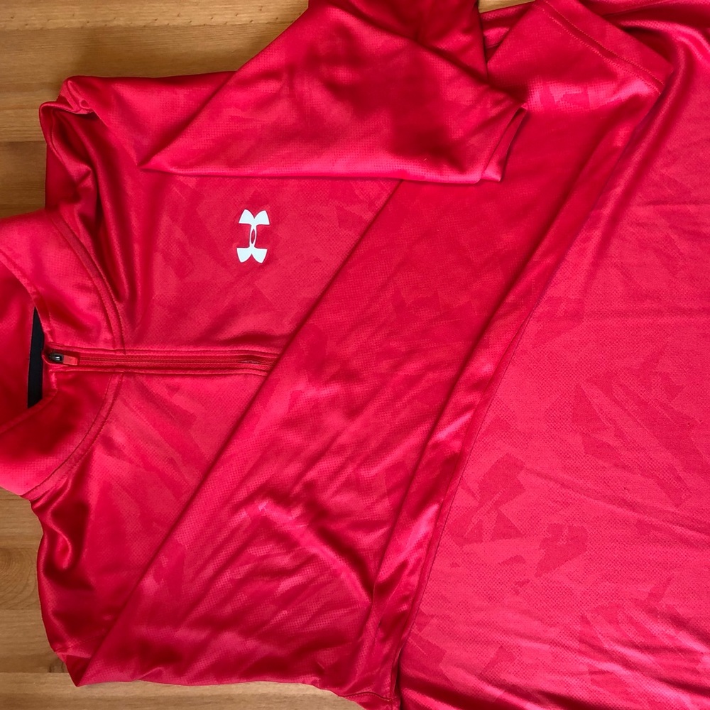 Red Under Armour 1/4 Zip